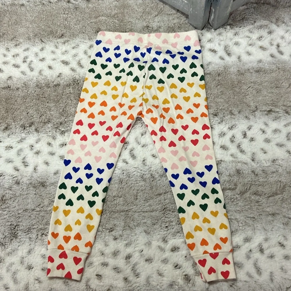 Old Navy rainbow hearts matching set girls size 3T pajamas Lovecore softgirl